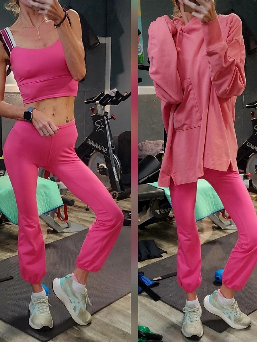Free People FP Movememt Bubble Pants Neon Pink